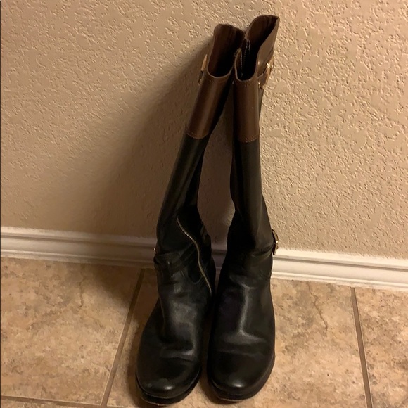 Michael Kors black riding boots - Picture 1 of 3
